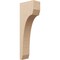 Ekena Millwork 5"W x 10"D x 30"H Thin Legacy Rough Cedar Woodgrain TimberThane Corbel, Primed Tan CORUR05X10X30LGYRCPR - alternate 1